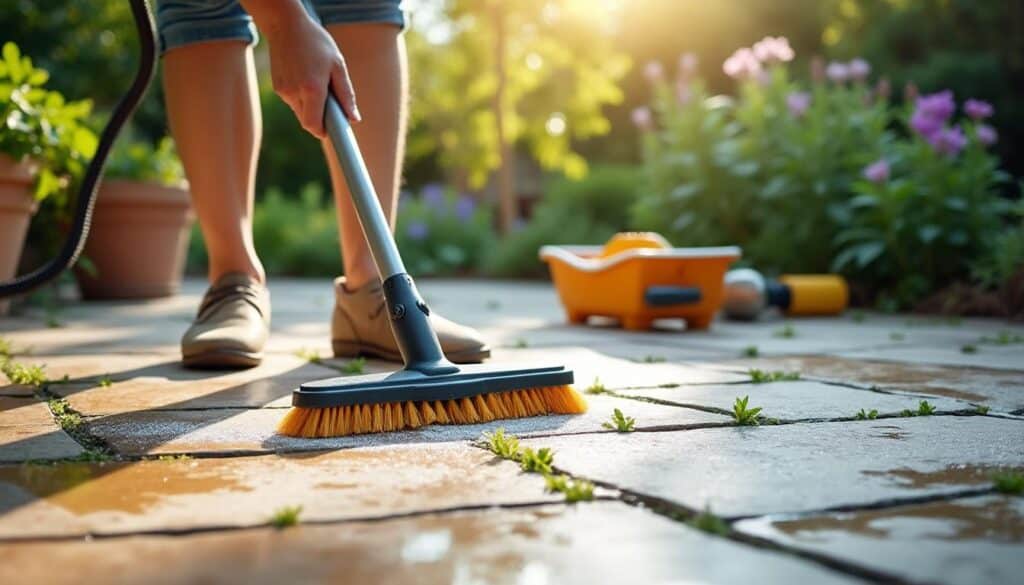 Entretien des dalles de terrasse au printemps : astuces et étapes