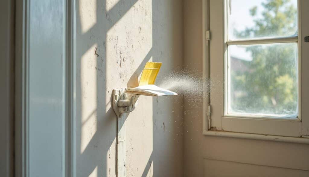 Comment enlever une peinture écaillée sur mur avec ponceuse