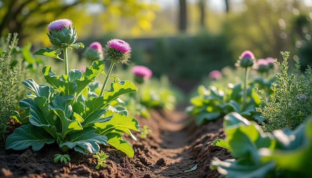 Quelles associations entre vivaces potagères et légumes aromatiques