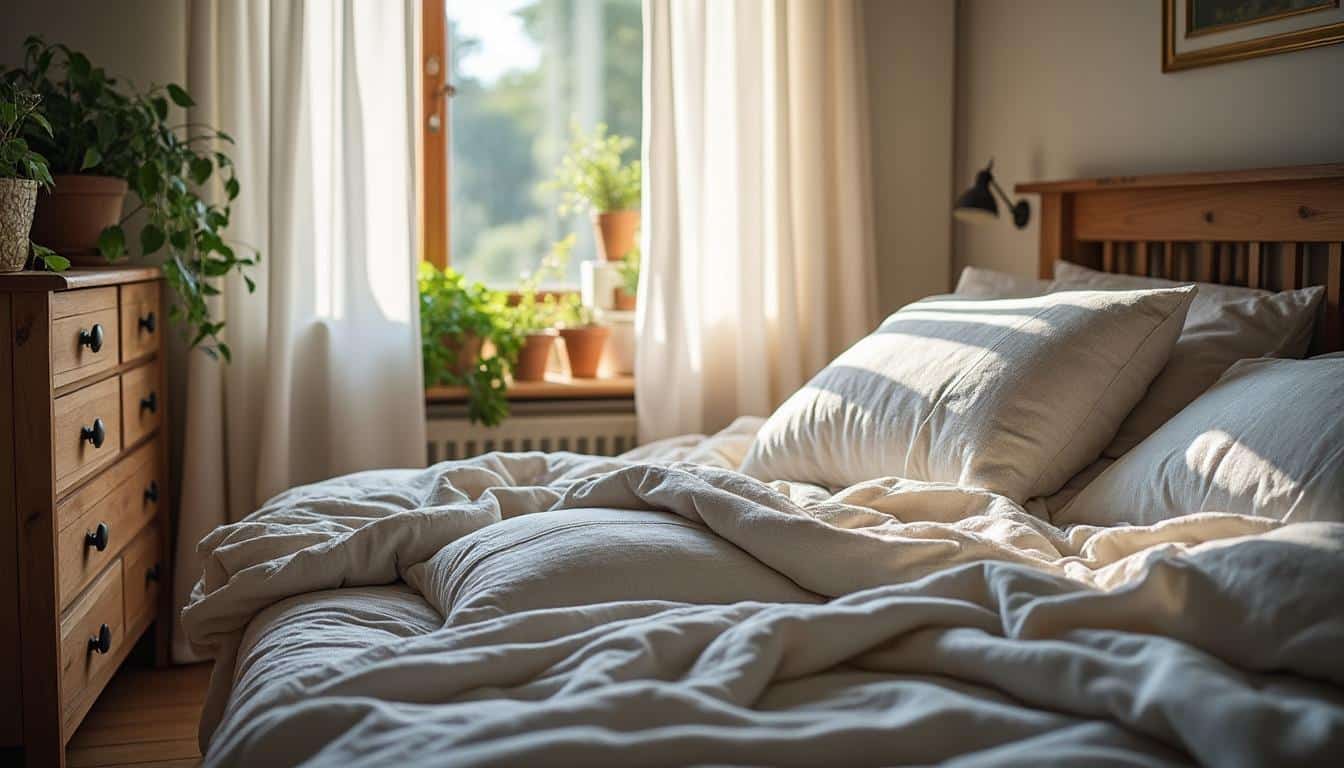 Idées pour agencer les rideaux textiles dans la chambre