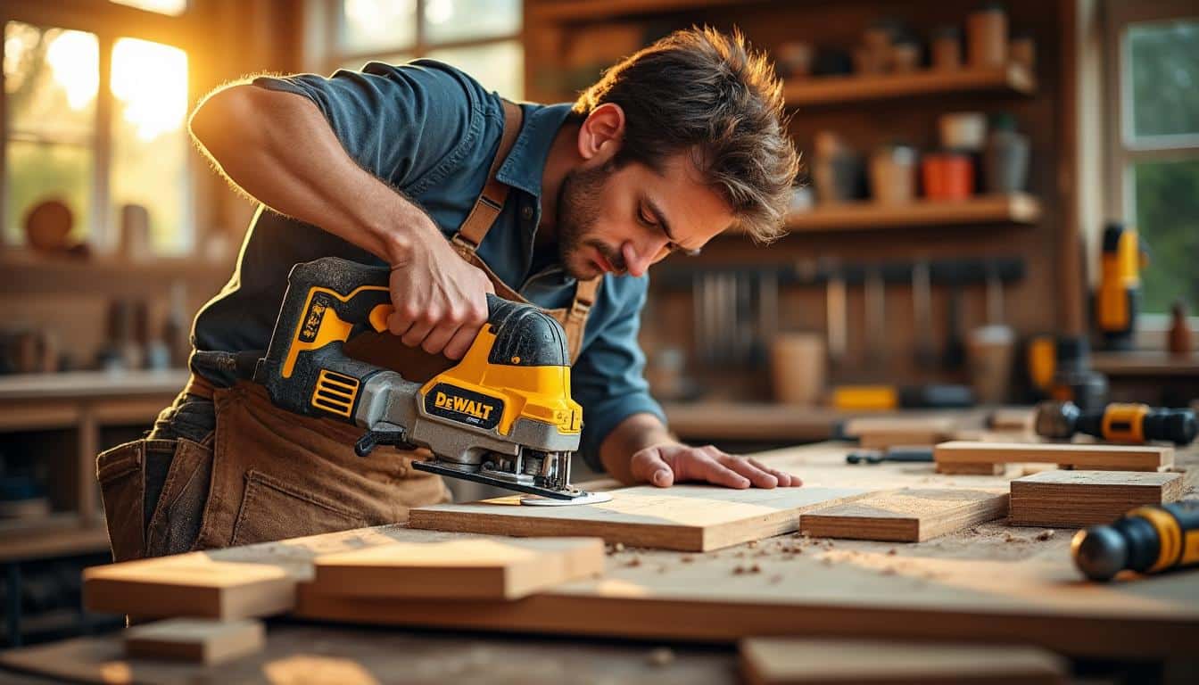 Illustration: Pourquoi choisir une scie chez Dewalt pour vos découpes précises ?