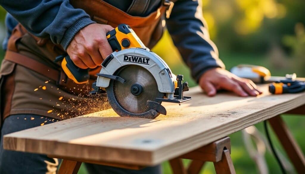Mini scie circulaire Dewalt : précision et maniabilité pour vos découpes