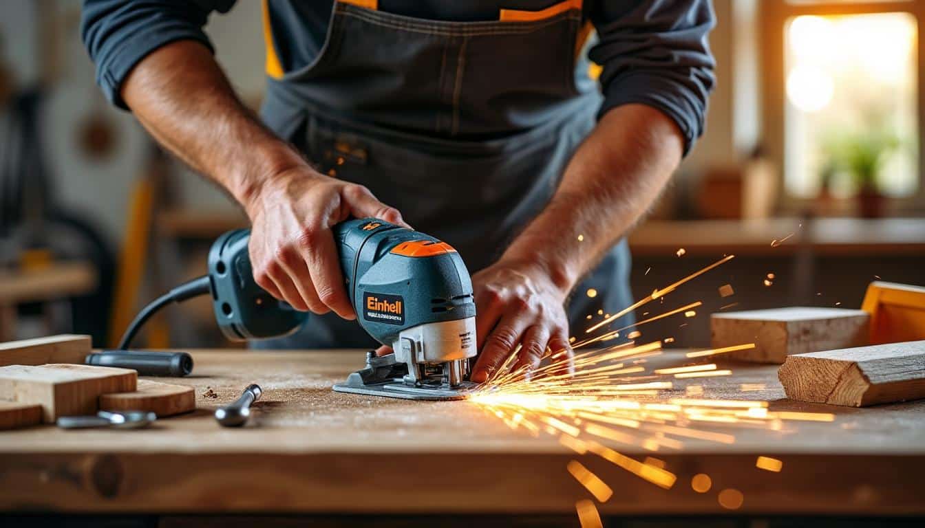 Illustration: Pourquoi choisir une scie à onglet radiale de la marque Einhell ?