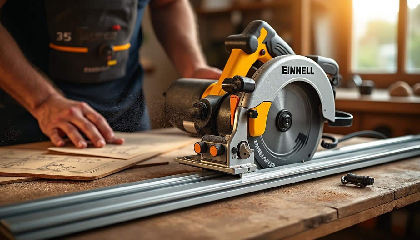 Illustration: Les caractéristiques techniques indispensables pour bien choisir sa scie à onglet radiale Einhell