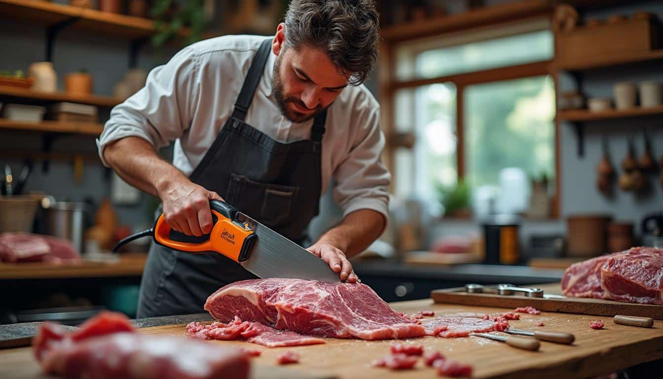 Illustration: Comprendre l’utilité et les spécificités de la scie à viande électrique