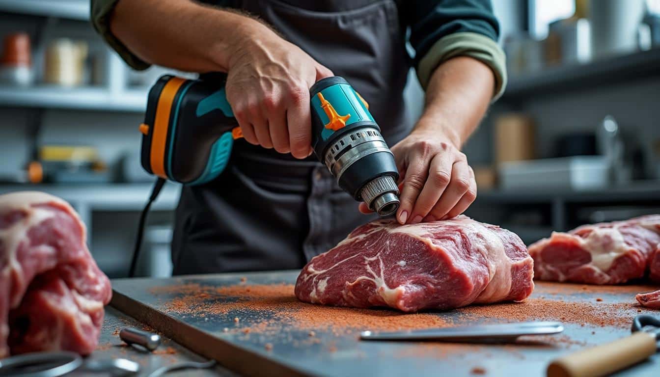 Illustration: Les mécanismes et composants qui rendent la scie à viande électrique efficace