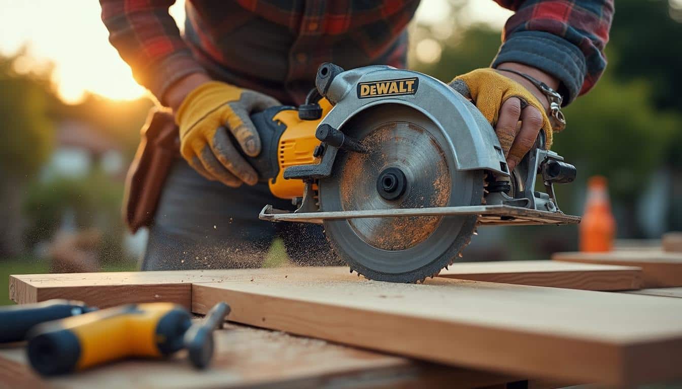 Scie circulaire Dewalt 54V : puissance et précision pour vos projets