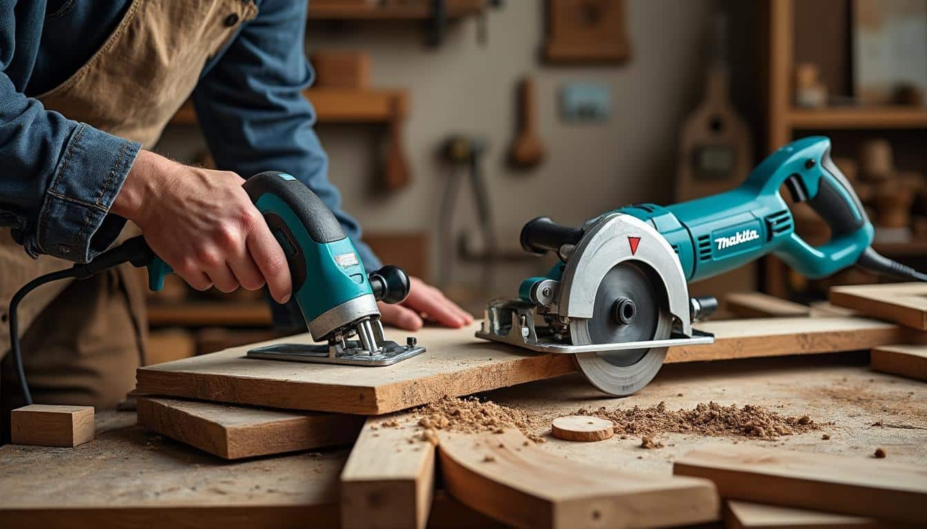 Illustration: Découvrir les modèles phares de scies radiales à onglet chez Makita