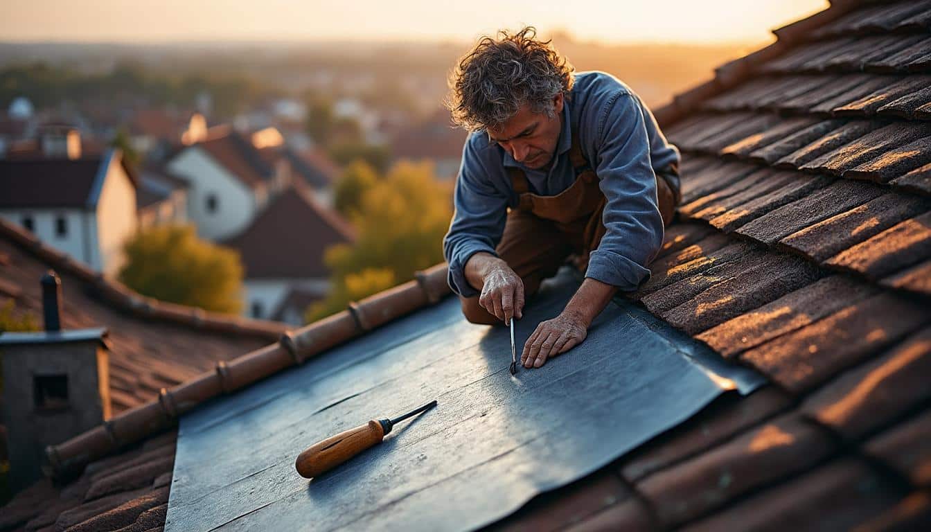 Illustration: Comprendre le rôle du faitage en zinc sur une toiture en ardoise