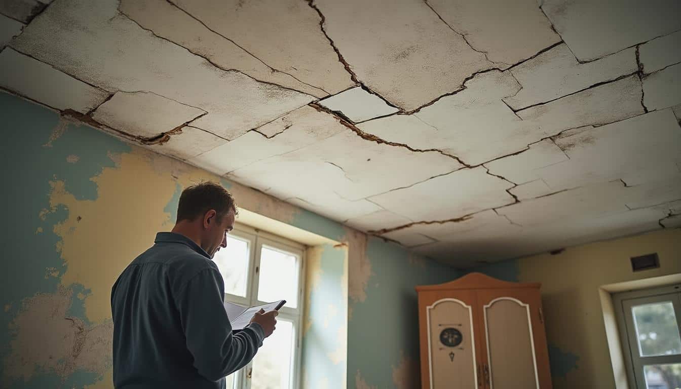 Illustration: Comprendre les fissures au plafond : reconnaître les types et leurs causes