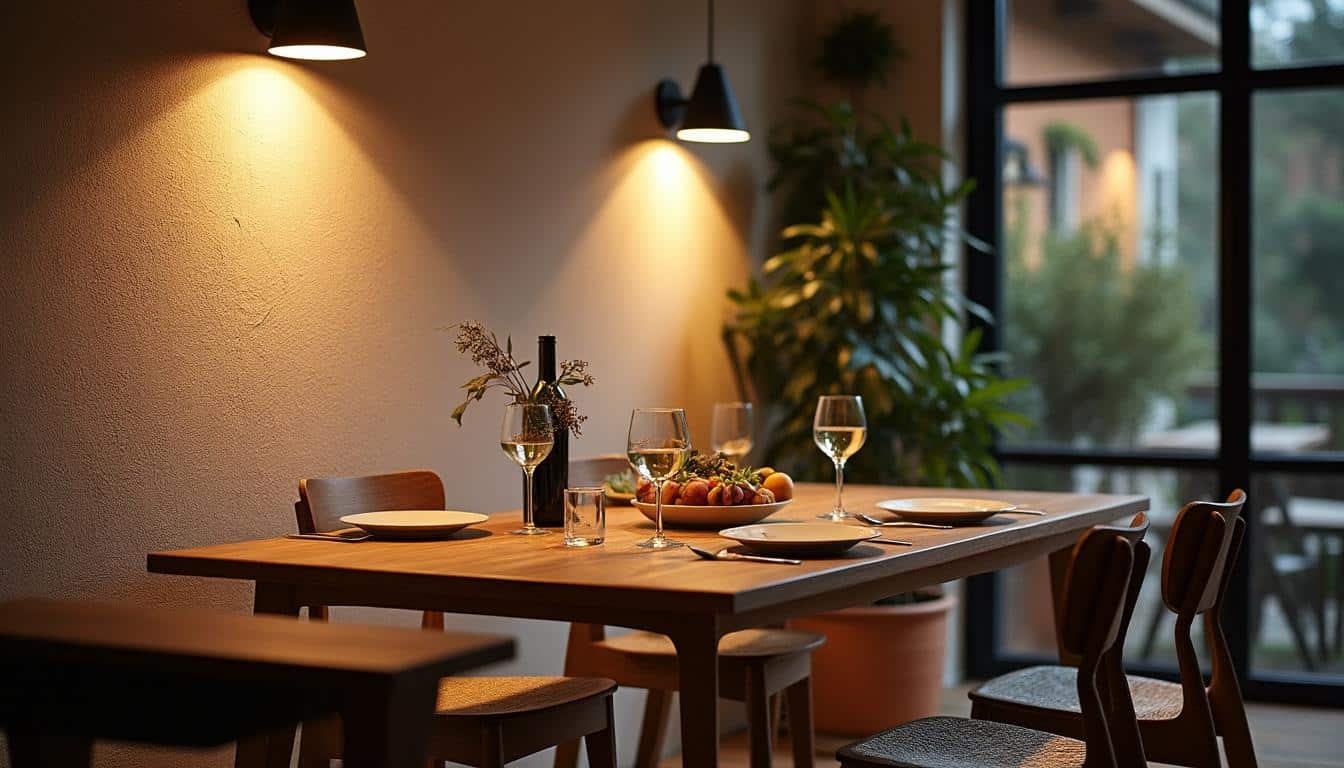 Illustration: Comprendre l’intérêt de l’éclairage mural dans une salle à manger