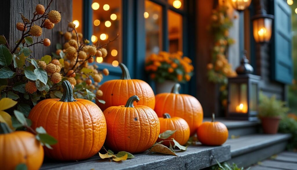 Décoration de citrouille pour l’extérieur : idées chaleureuses et festives