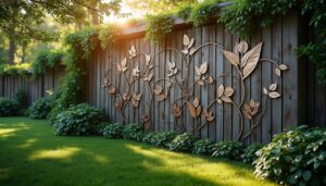 Décoration métallique pour l’extérieur : style durable et résistant