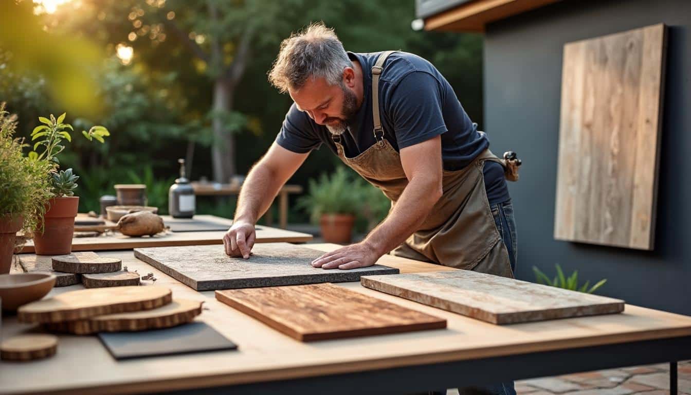 Illustration: Comment choisir les matériaux et finitions pour un panneau décoratif extérieur réussi