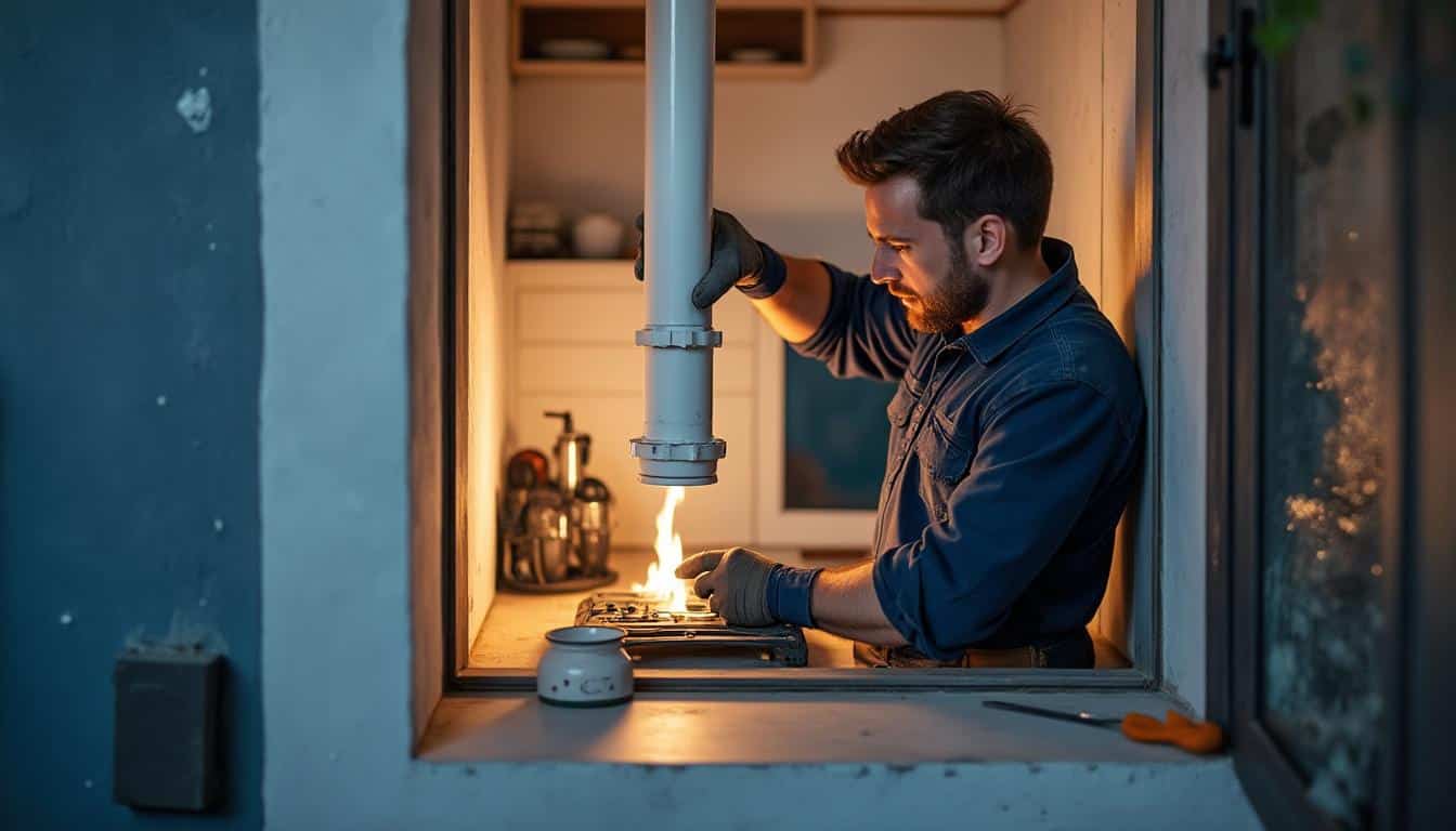 Illustration: Comprendre le rôle et les spécificités du tuyau d’évacuation pour chaudière à gaz à condensation