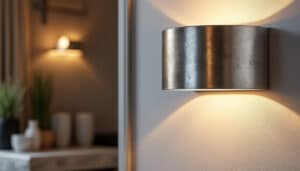 Applique murale argentée : élégance et lumière moderne pour votre intérieur