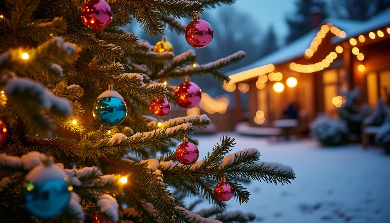 Illustration: Qu’est-ce que la décoration de sapin en extérieur et ses spécificités ?
