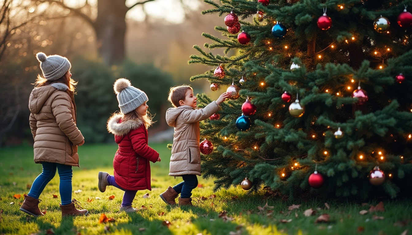 Décoration de sapin en extérieur : astuces pour un rendu durable