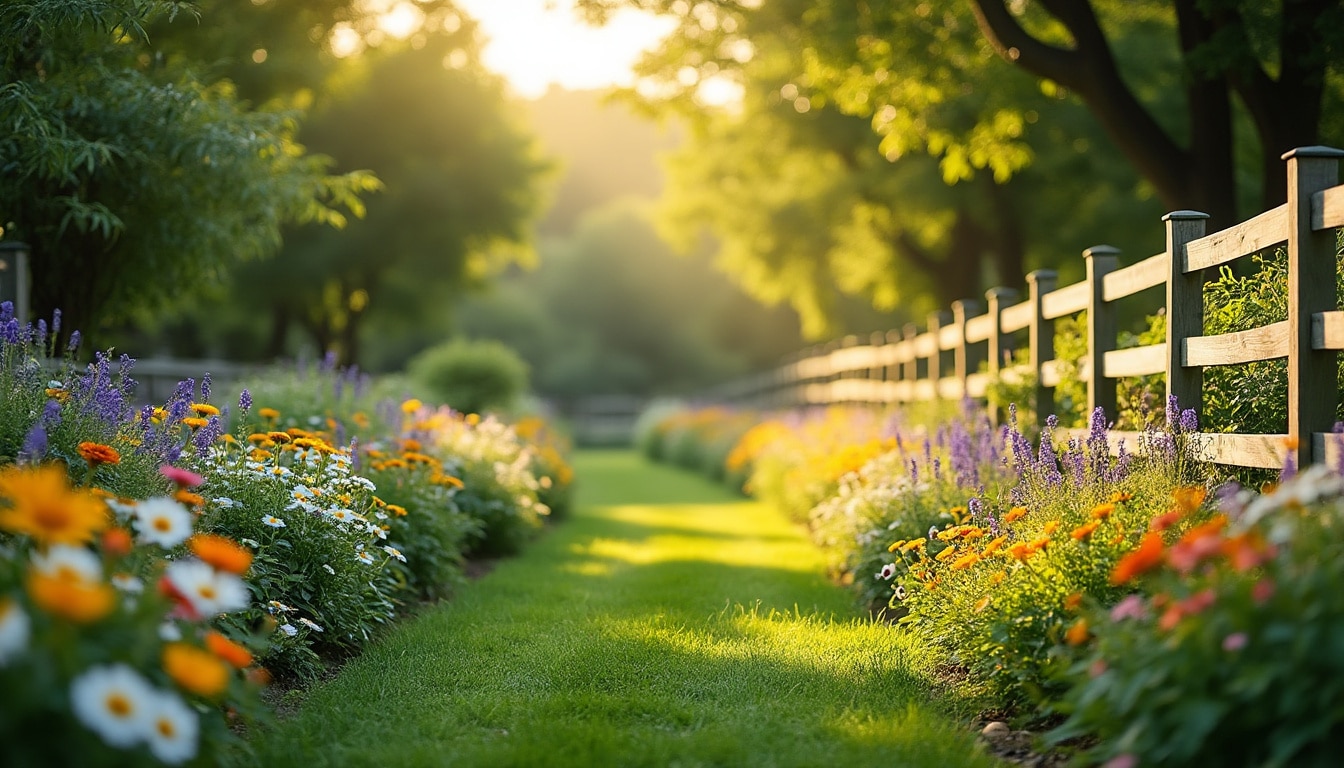 Jardin avec une clôture en bois : conseils pour un espace naturel et sécurisé