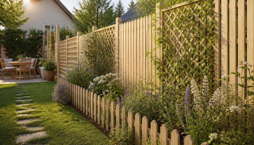 10 idées de clôtures de jardin pas chères à copier